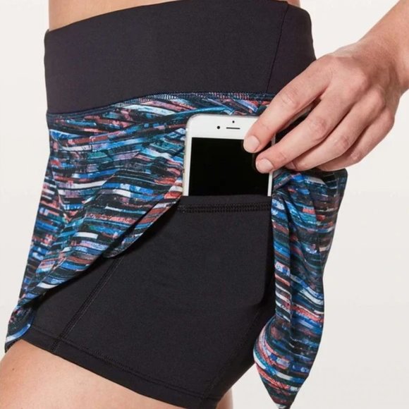 Lululemon Play Off The Pleats Skort in Hinshu Alpine Womens Size 2 - Picture 2 of 7